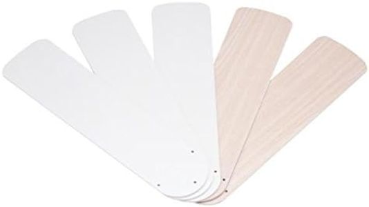 Westinghouse 7741100 42-Inch White/Bleached Oak Replacement Fan Blades, Five-Pack