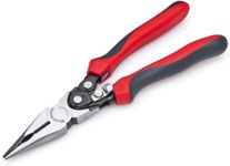 Crescent 9" Pro Series Long Nose Compound Action Dual Material Pliers - PS6549C, Black, Full Size