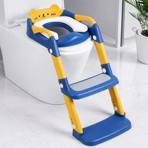 Orzbow Potty Training Seat with Step Stool, Adjustable Height, Anti-Slip