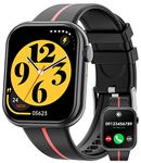 Smart Watch for Men Women (Answer/Make Call) 1.85" HD Screen Activity Fitness Tracker with 100+ Sport Modes, Heart Rate Sleep Monitor Pedometer IP67 Waterproof Smart Watches for iPhone Android (Black)