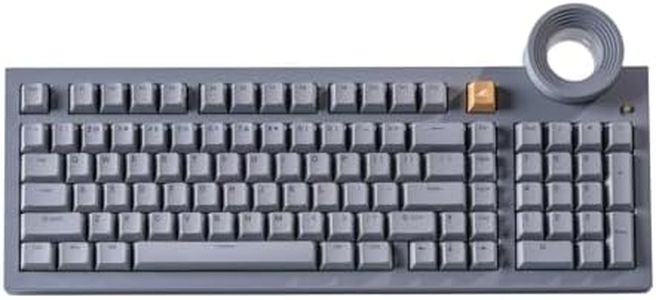 DRY STUDIO ATM 98 Wireless Custom Silent Mechanical Keyboard, 98 Key Tri-Mode 2.4G Bluetooth Wireless Ergonomic RGB PC Computer Keyboard, Office Accessories, Hotswappable Switch - Misty Dusk