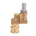 Spkaodngo Quick Connecting Pivoting Coupler for Pressure Washer Spray Nozzle, Cleaning Hard to Reach Areas, 4500 Psi, 1/4 Inch, Updated