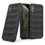 Zapcase Back Case Cover for iPhone X/iPhone Xs | Compatible for iPhone X/iPhone Xs Back Case Cover | Matte Soft Case | Liquid Silicon Case for iPhone X/iPhone Xs with Camera Protection | Black