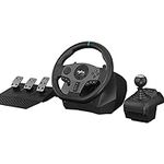 PXN Steering Wheel Gaming for PC V9 Gaming Steering Wheel 270/900 Degree Racing Wheel with Pedals and Shifter for Xbox One, Xbox Series S/X, PS4, PS3, Switch