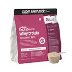 The Whole Truth Whey Protein Isolate+Concentrate | Light Cocoa 2kg (4.4 lbs) | 24g Protein per scoop | 6.3g BCAA | No Adulteration | Clean, Light & Easy to Digest | Vegetarian | No Artificial Flavours