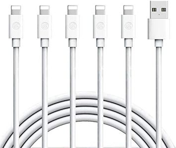 iPhone Charger,Atill Lightning Cable 5Pack 6FT iPhone Charging Cable Cord Compatible with iPhone X 8 8Plus 7 7Plus 6s 6sPlus 6 6Plus SE 5 5s 5c iPad iPod & More (White)