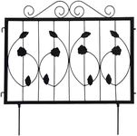 Decorative Garden Fence 6 Pack, 23.6in (H) x 11.8ft (L) Rustproof Metal Border Fences Decor Animal Barrier for Yard Outdoor