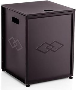 Propane Tank Cover Table with Storage Sides, Dual Function Table and Cover for 20 lbs Propane Tank Outdoor Gas Tank Storage Side Table for Gas Fire Pit Gas Grill Griddle Propane Stoves, Brown