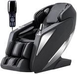 MassaMAX Massage Chair - 2025 Full Body Massage Chair with Zero Gravity, Extended Footrest, SL Track, Yoga Stretch, Foot Rollers, and Heating Comfort (MD321-Black)