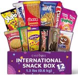 Eastanbul International Snack Box, Premium 12 Full-Size Foreign Snack Box, Exotic Turkish Snacks From Around The World International Snacks, Sweet, Savory, Chewy, Crunchy Snack Box