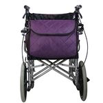 Wheelchair Backpack Bag, Wheelchair Bag,6Colors - Large Tote Accessory to Hang on Back- Lightweight, Wheelchair Storage Organizers for Walkers, Rollators, Scooters (Purple)