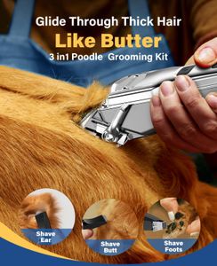 oneisall 3-in-1 Dog Clippers – Cordless Pet Grooming Kit