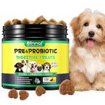 Probiotics for Dogs, Pre & Probiotic Digestive Treats for Dogs, Support Gut Health, Sensitive Tums, Anal Glands & Bum Scooting, Loose Stools, Seasonal Allergies, Itchy Skin Dog Treats (300, Grams)