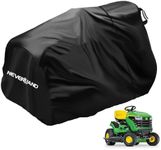 NEVERLAND Riding Lawn Mower Cover - Lawn Tractor Cover with Drawstring & Storage Bag, Fits Decks up to 54", 210D Polyester Oxford, Reflective Handles