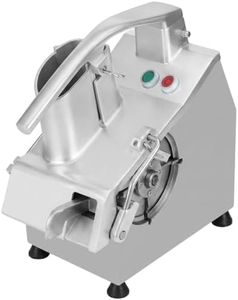 Commercial Multifunctional Vegetable Cutter, Stainless Steel Food Processor with 550W Motor, 6 Interchangeable Blades fo