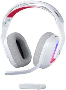 Logitech G Astro A20 X Lightspeed Wireless Gaming Headset for PS5, Xbox, Nintendo Switch/2, PC with 2-system Playsync Audio, Bluetooth, Lightsync Rgb, and 48 kHz Boom Mic - White