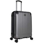 Kenneth Cole REACTION Flying Axis 24" Hardside Expandable 8-Wheel Spinner Check-Size Luggage, Silver