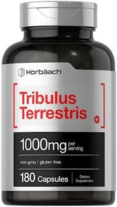 Horbäach Tribulus Terrestris | 1000mg | 180 Capsules | for Men and Women | Non-GMO & Gluten Free Supplement