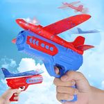 Toybot LED Foam Glider Airplane Launcher – 2 Flight Modes & Catapult Shooting Toy for Kids