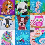 FunClub 8Pcs Diamond Painting Kits for Kids Arts and Crafts for Kids Diamond Painting Kits DIY Diamond Painting Craft Kits for Kids Art and Craft Kit for Girls Gift for Girls Craft Kit-Multi Design