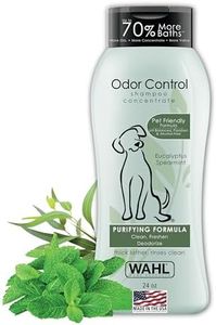 Wahl Odor Control Shampoo for Dogs & Pets - Eucalyptus & Spearmint Animal Deodorizer for Cleaning & Freshening – 24 Oz - Model 820003A