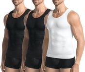 JESIDO Mens 3 Pack Body Shaper Slim