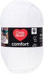 Red Heart E707D.5000 Comfort Yarn, Shimmer White