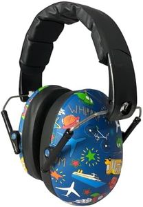 BANZ Kidz Earmuffs 2 Years & Older – Transport - Loud Noise Cancelling Kids Headphones & Toddler Ear Muffs, Size Adjustable
