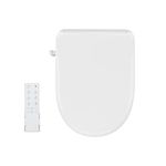 Davivy Smart Bidet Toilet Warmer Seat,Electronic Heated Toilet Seat with Remote,Hot and Cold Water SPA,LED Nightlight, Self Cleaning Full Stainless Nozzle, Elongated,White