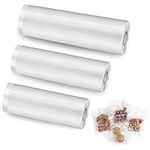 3 Packs Vacuum Sealer Rolls, 20/25/28 * 500cm Vacuum Food Sealer Bags Reusable Storage Bags for Vaccum Food Sealer Machines