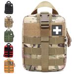 Medical Pouch Molle Ifak Pouch Rip Away,Tactical EMT First Aid Bag Empty Multicam Military Med Rip-Away Tactical Pouches Only