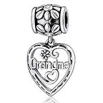 Grandma Heart Charms Authentic 925 