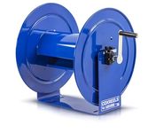 Coxreels V-117-850 Hand Crank Steel Hose Reel, V-100 Series, 1 ½” x 50’ – Easy to Use Compact Design – Heavy Duty Steel Construction, Made in The USA, Blue