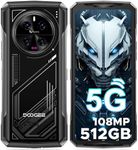 DOOGEE V40 Rugged Smartphone 5G Unlocked,512GB+32GB Rugged Phone,4nm D7300,6.78" FHD+120Hz Rugged Cell Phone,108MP+AI Camera,8680mAh Battery 33W,NFC/5G Dual SIM/WiFi 6E/Face/Fingerprint ID