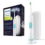 PHILIPS Sonicare Electric Toothbrush EssentialClean, Rechargeable Electric Tooth Brush with DiamondClean Brush Head, Sonic Electronic Toothbrush, Travel Case, White