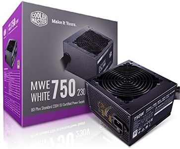 Cooler Master MWE 80Plus White 750W 230V 80Plus Single +12V Rail Silent Mode DC-to-DC Power Supply - Black - MPE-7501-ACABW-AU