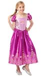 Rubie's 640722L Official Disney Princess Rapunzel Gem Costume, Girls', Large (Age 7-8 years, Height 128 cm)