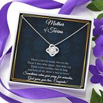 rakva 925 Silver Gift Mom Necklace, Gift For Mom Of Twins, Mother Of Twins Gift, New Mom Gift