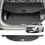 Powerty Cargo Cover for 2019-2021 2022 2023 Hyundai Santa Fe Accessories Trunk Cover Rear Trunk Shade Retractable Trunk Shield Shade Tonneau Security Cover Black 5 Seats