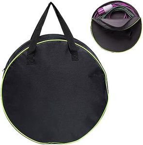 Jortmrd 42CM Rond EV Cable Bag Sac de Rangement Cable Recharge Voiture Electrique, Sac Organisateur pour Câbles Type 2, EV Câble Sacs de Rangement Voiture étanche 1680D (Double Poignée)