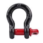 VOBOR Shackles D Ring for Vehicle, D Ring Shackle 2t Duty Shackles D Ring Truck Shackle Heavy Winch Shackle for Vehicle Recovery