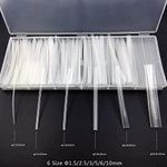 Artrinck Heat Shrink Tubing Assortment,2: 1 Heat Shrink Tubing Sleeving Waterproof (150pcs Transparent)