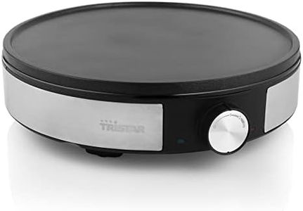 Tristar BP-2638 Crepe Maker Diameter 30 cm Includes Accessories Thermostat Stainless Steel Black