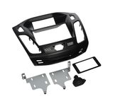 Scosche FD6200B Compatible with 2012-Up Ford Focus ISO Double DIN Dash Kit, Non-Nav Models Black