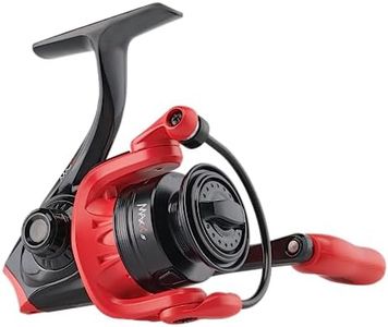 Abu Garcia Max X - Carrete giratorio, tamaño 30 (1523252), 3 rodamientos de bolas + 1 rodamiento de rodillos que proporciona un funcionamiento suave, arrastre frontal de fieltro, máximo de 14 libras |