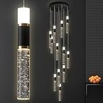 EMBRING 12-Light Led Chandelier, Bl