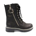 Blowfish Malibu Women's Rauly 2 Combat Boot, Black, UK 3