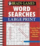 Brain Games - Word Searches - Large Print (Red)