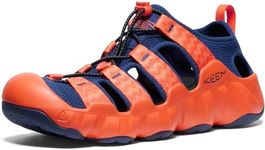 KEEN Men's Hyperport H2 Breathable Easy on Comfortable Hiking and Water Sandals, Scarlet Ibis/Naval Academy, 10.5