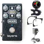 MXR M307 Layers Harmonic Sustain Pedal - Bundle with 2 Patch Cables and Snark-X Tuner